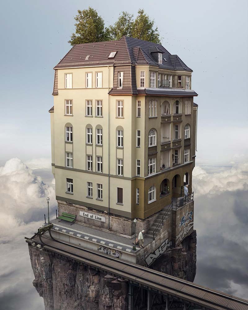 عکس سورئال با عنوان آخر خط؛ اثر Erik Johansson