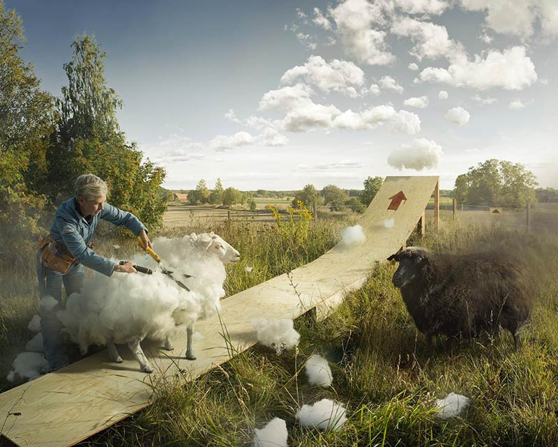 عکس سورئال ابرهای آسمان؛ اثر Erik Johansson