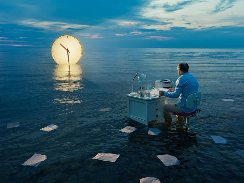 عکس سورئال با عنوان ددلاین؛ اثر Erik Johansson