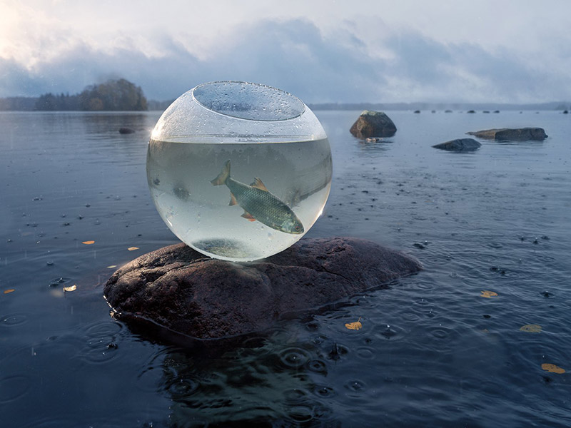 عکس سورئال با عنوان آزمایش آزادی؛ اثر Erik Johansson