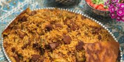 طرز تهیه لوبیا پلو با یک تکه گوشت ساده که طعم عالی دارد