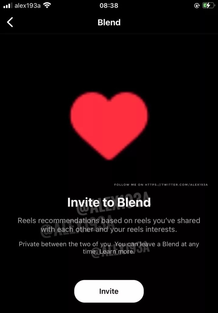 اینستاگرام در حال توسعه ویژگی Blend جدید برای مشاهده نقش با دو نفر است