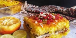 طرز تهیه ته چین مرغ و بادمجان مجلسی با طعم بسیار عالی