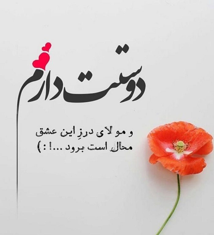 پیام کوتاه دوستت دارم عاشقانه