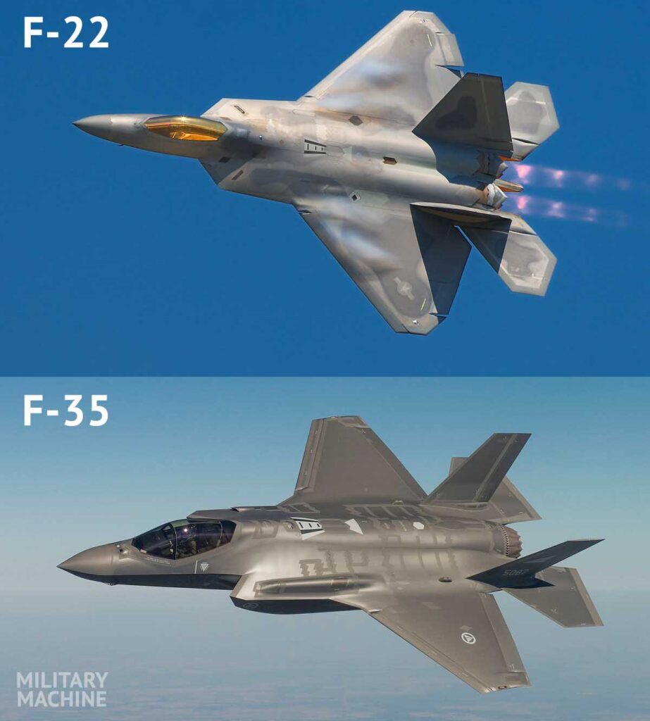 F-35 Lightning II یا F-22 Raptor؟  بهترین جنگنده نیروی هوایی آمریکا کدام است؟