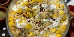 طرز تهیه ذرت مکزیکی به سبک خیابانی بدون قارچ که طعم عالی دارد