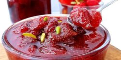 طرز تهیه مربای توت فرنگی آسان و خانگی با طعم عالی