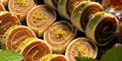 طرز تهیه حلوا رولی به روش سنتی و با طعم عالی