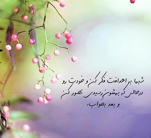 پیام در مورد هدف زندگی و تلاش و پیام های درباره سختی رسیدن به اهداف